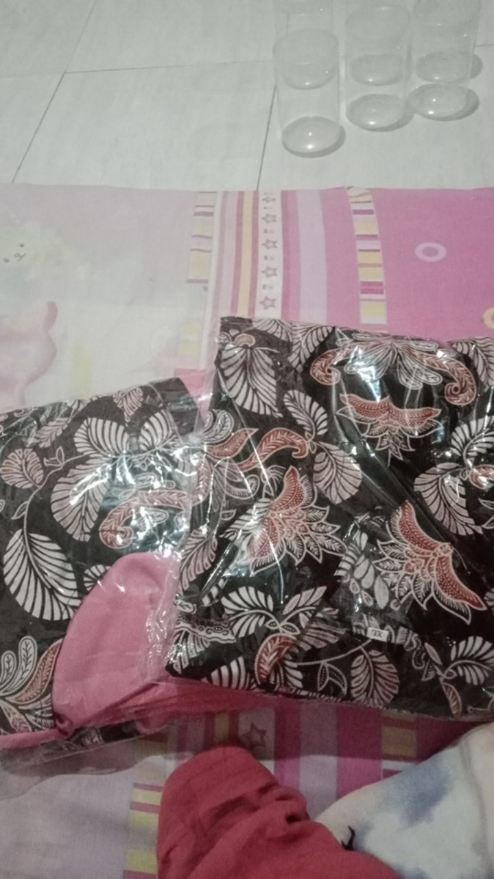 (real Pic) Wou Batik Couple Ashanti Gamis Sarimbit Syari Muslimah Remaja Moscrepe Katun Prima