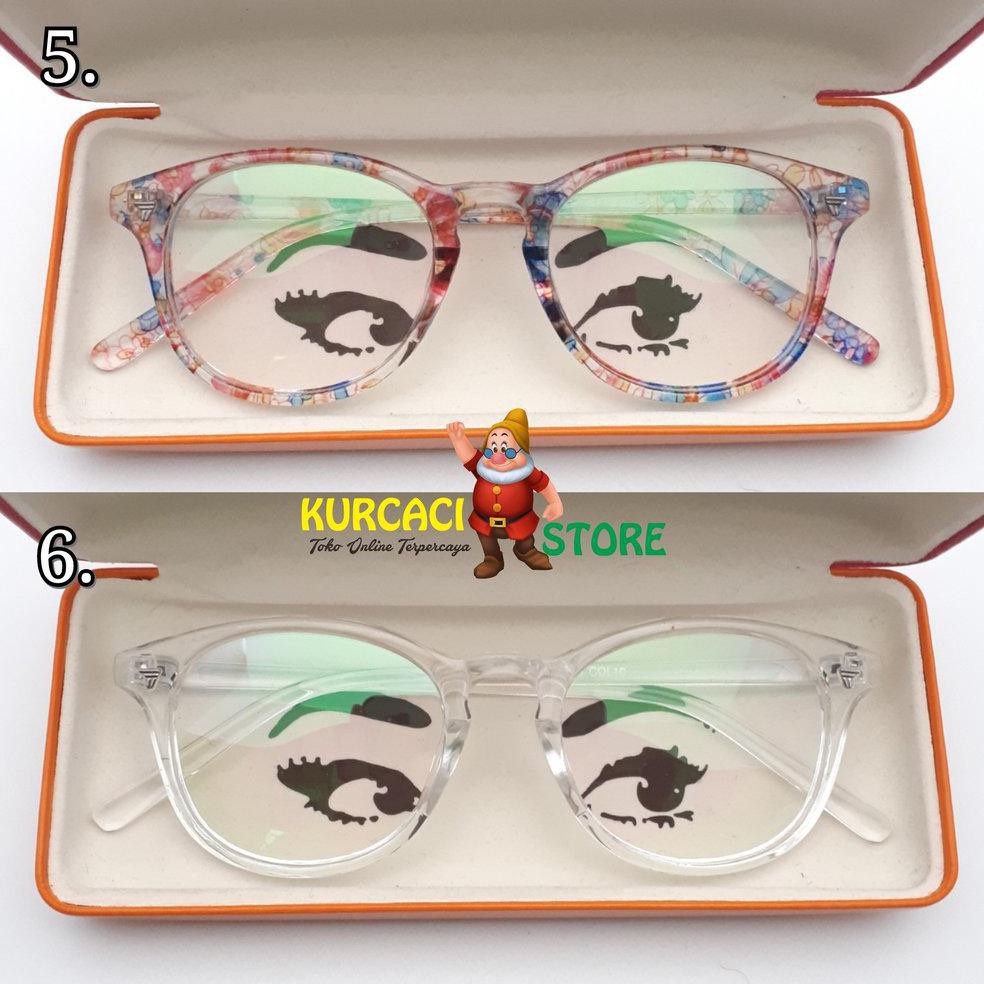 F5 New Paket Frame Free Lensa Minus - Kacamata Frame Pria Wanita Kacamata Swatch 2179