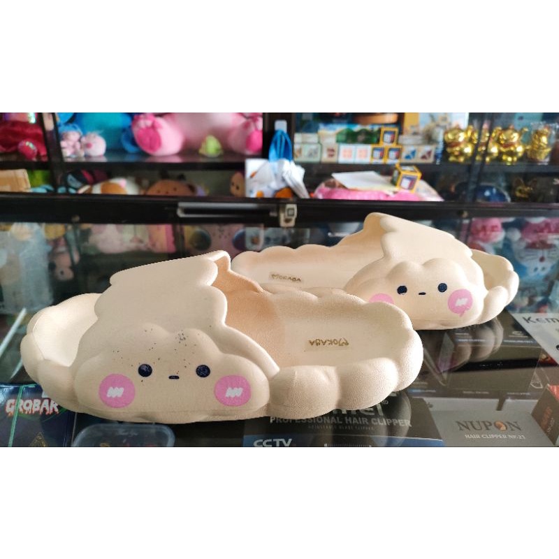 Sandal Selop Wanita Sandal Slop Jelly Korean Style Empuk Motif Lucu