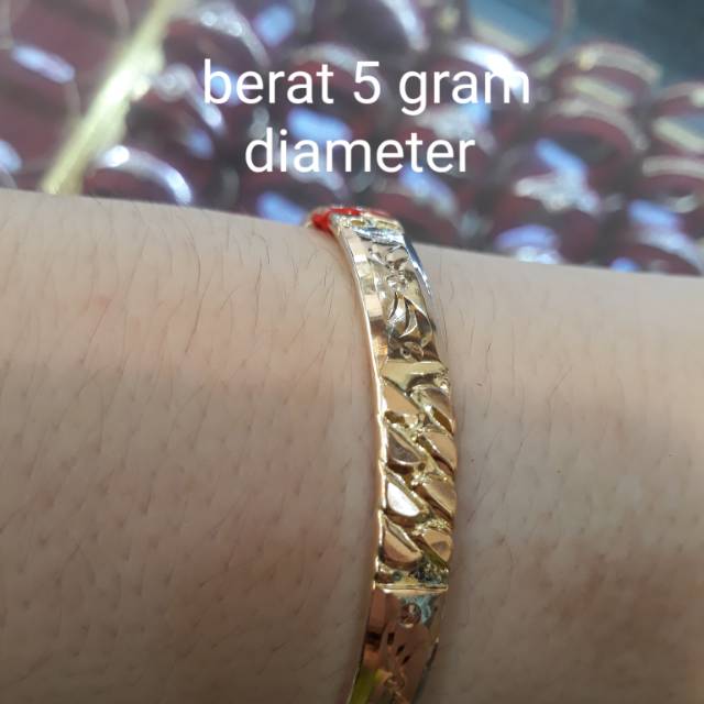 Gelang Emas Kece Berat 5 Gram Kadar Muda Indonesia