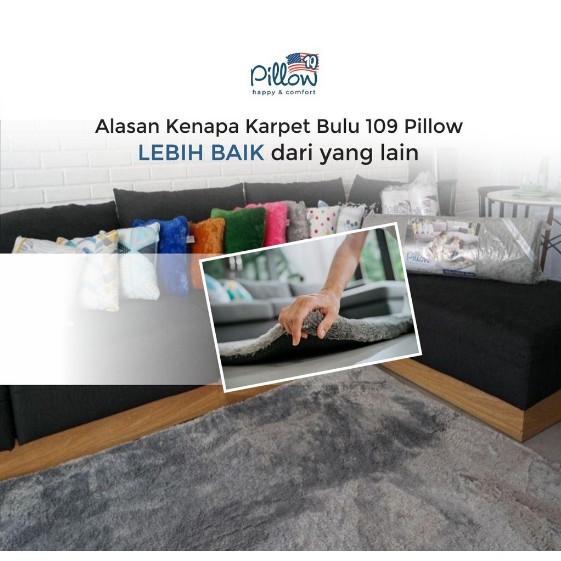 JUMBO 200x160 Karpet Bulu Rasfur Besar Ori PILLOW Jihan Audi ada Barcode