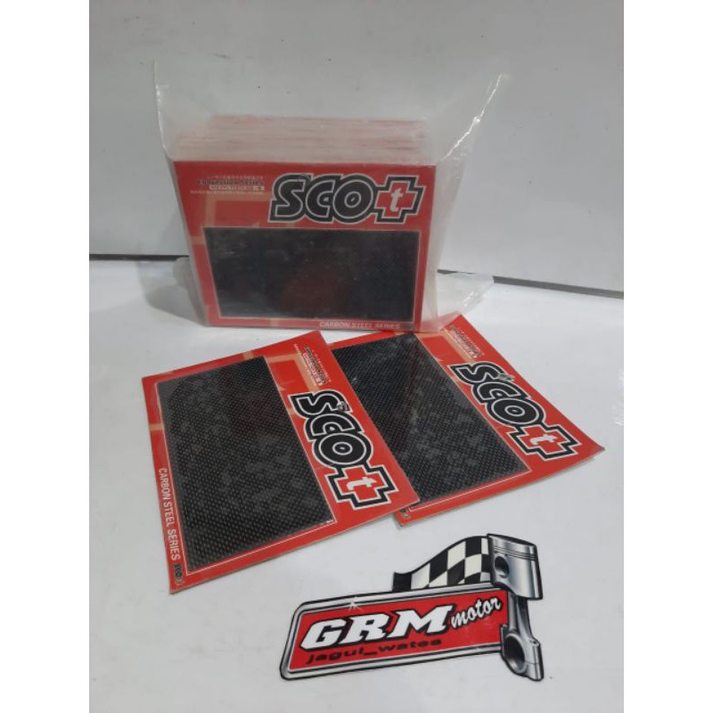 PLAT LIDAH MEMBRAN INTAKE KEVLAR CARBON KARBON LEMBARAN RACING MERK SCOTT
