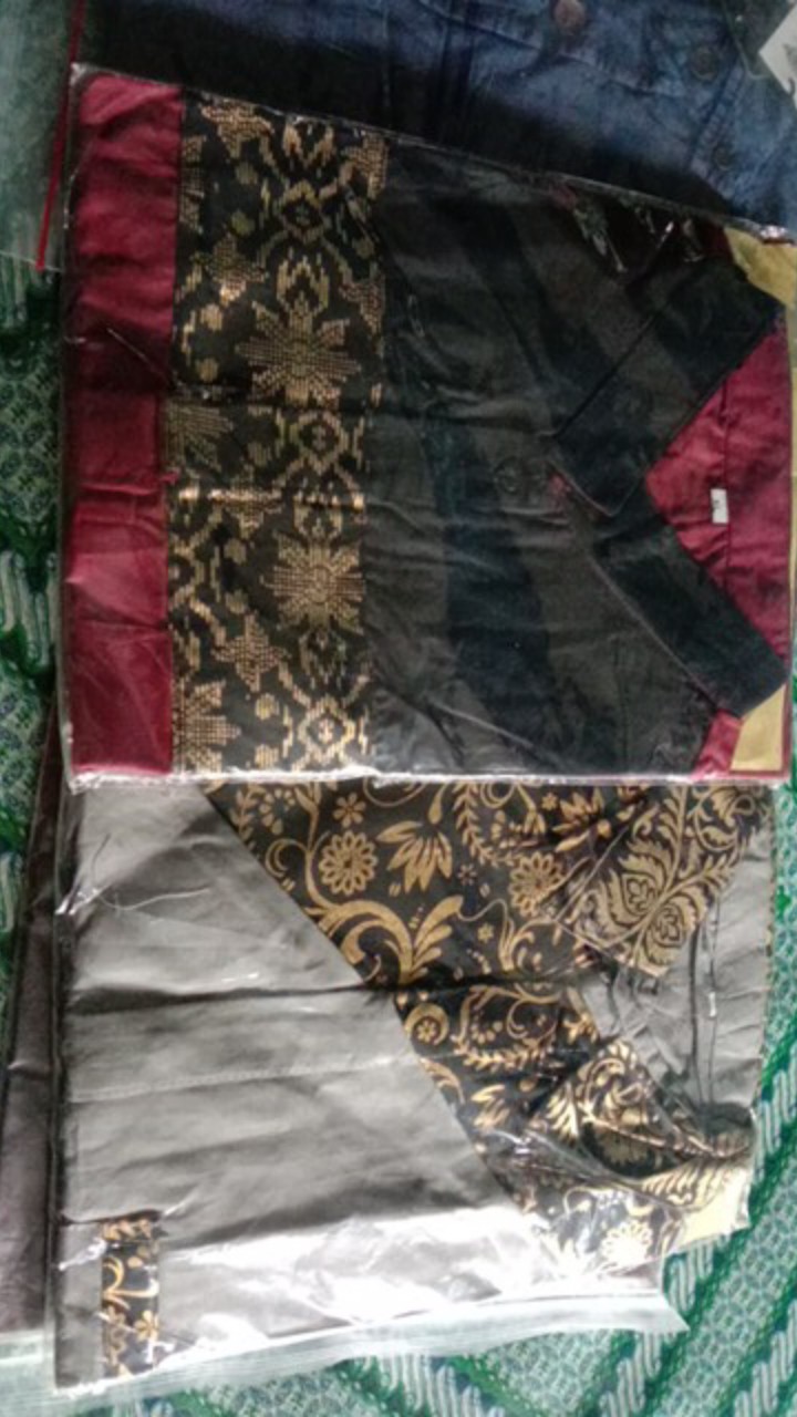 Bswart Batik Hrb026 Kenongo Hem Pendek Padi Pekalongan M L Xl Batik Pria Murah Modern Grosir