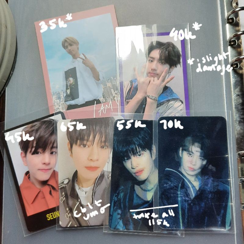 stray kids photocard lenticular beyond seungmin