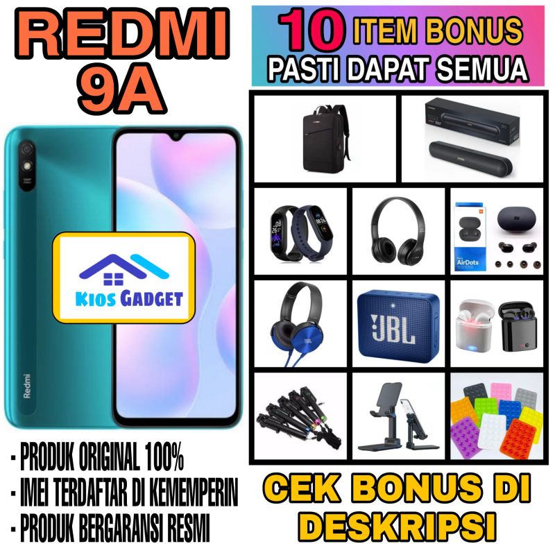REDMI 9A RAM 2/32G 3/32GB [ GARANSI RESMI ]