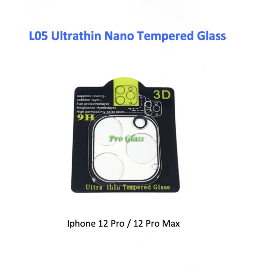 L05 Iphone 12 / 12 MINI / 12 PRO / 12 PRO MAX Premium Camera Lens Glass Protector + Full Frame