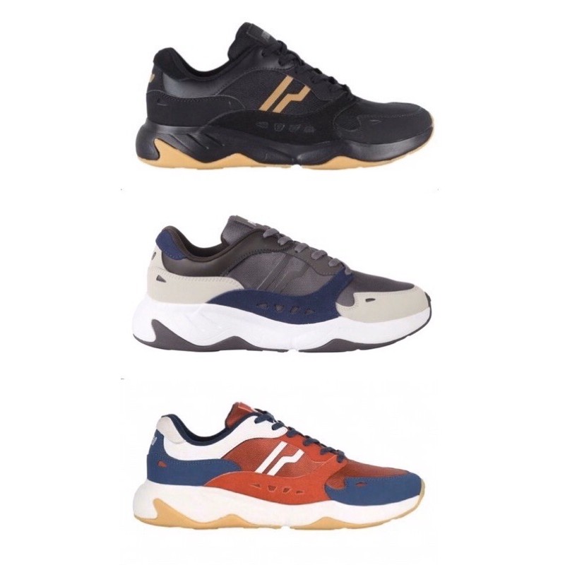 SEPATU SALE   PIERO ERGO BLACK GUM/RED BLUE OFF WHITE/GREY ORIGINAL 100%