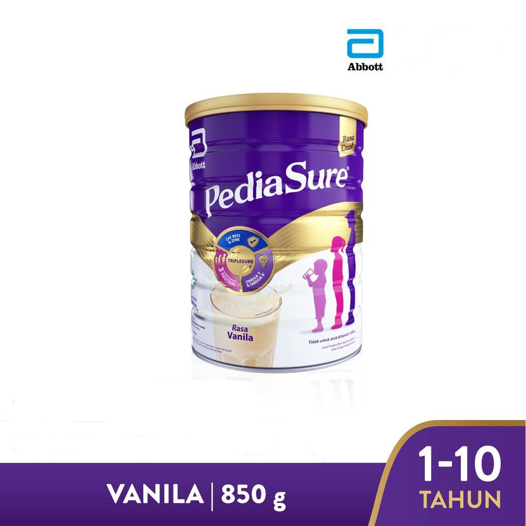

PEDIASURE Triplesure Vanila Madu Tin Kaleng - 800g 850gr 850 g Susu Vanilla Honey Chocolate Cokelat