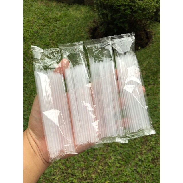 Sedotan plastik aqua gelas kiloan 250gram