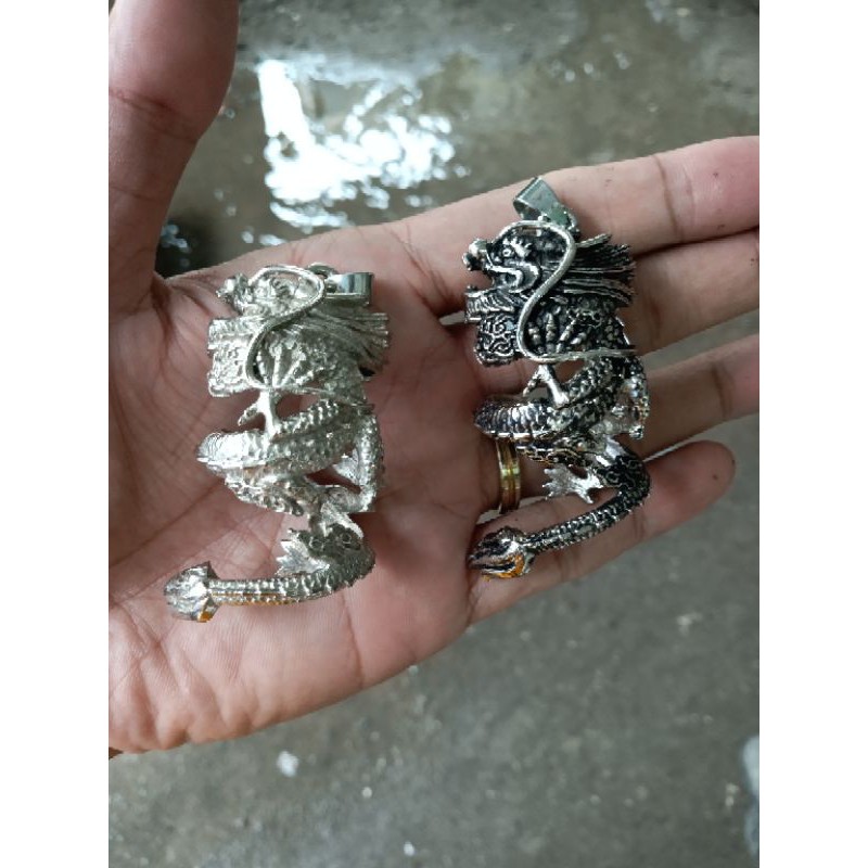 ikat ring liontin model naga /ikat ring taring