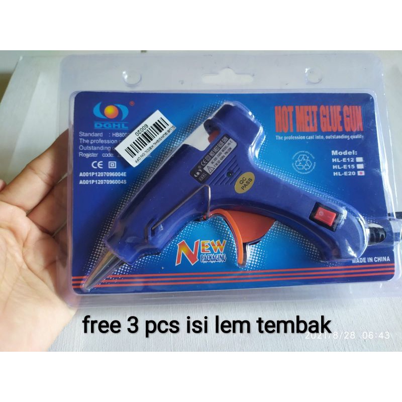 

lem tembak ( free 3 pcs isi lem tembak )