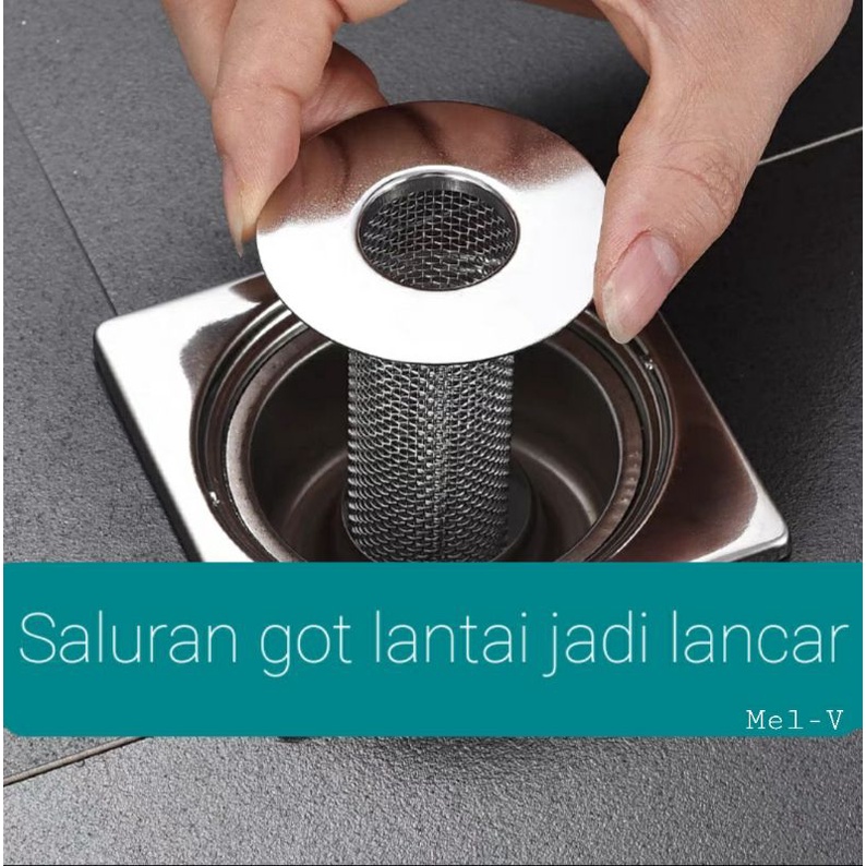 Saringan got kamar mandi stainless anti serangga kecoa anti mampet anti hama - floor drain filter mesh