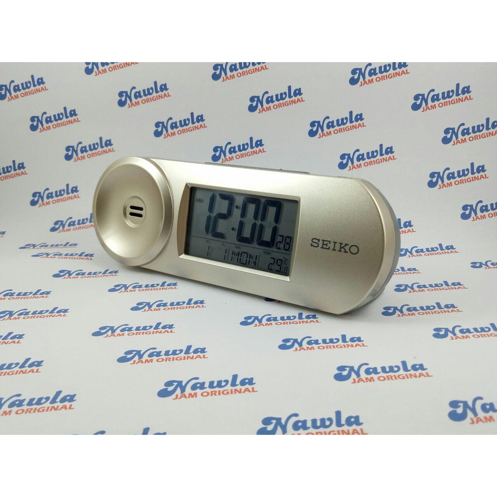 Seiko Alarm Clock QHL067A Digital Thermometer | Jam Weker QHL067