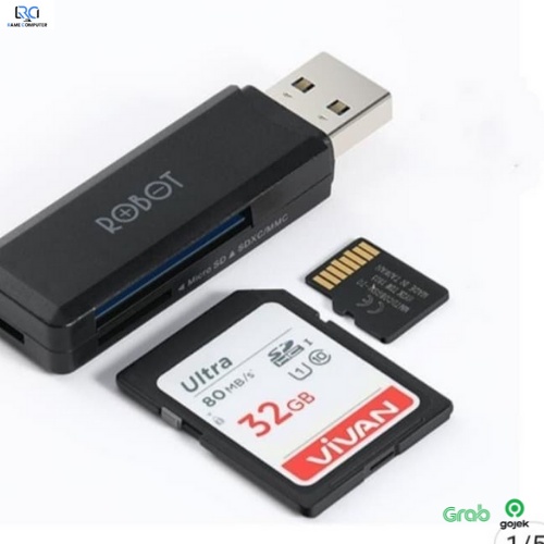 ROBOT CR102 USB 3.0 Cap Design with 2 slot card reader