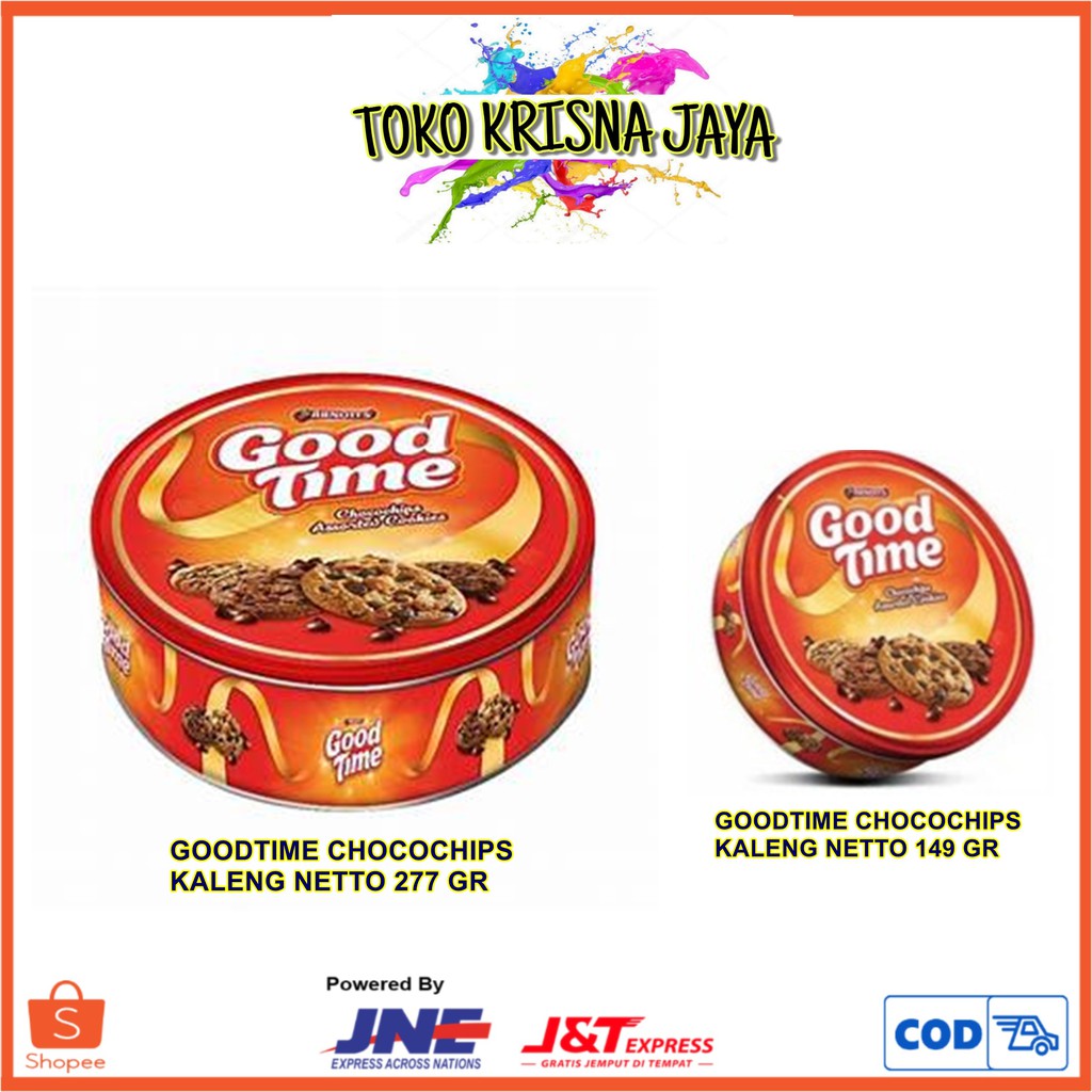 

GOODTIME CHOCOHIPS COOKIES KEMASAN KALENG NETTO 149 GR | 277GR