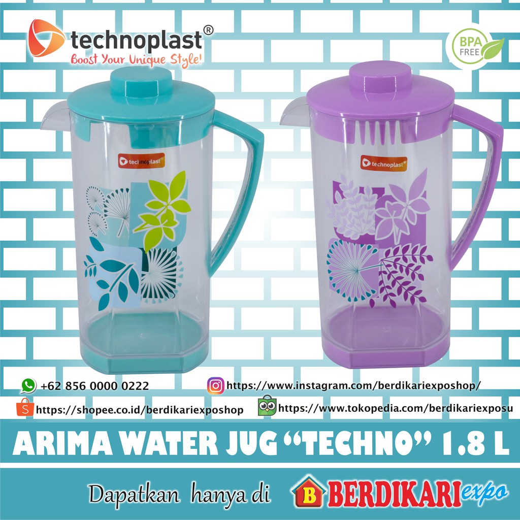 TECHNOPLAST ARIMA WATER JUG "TECHNO" 1.8 L
