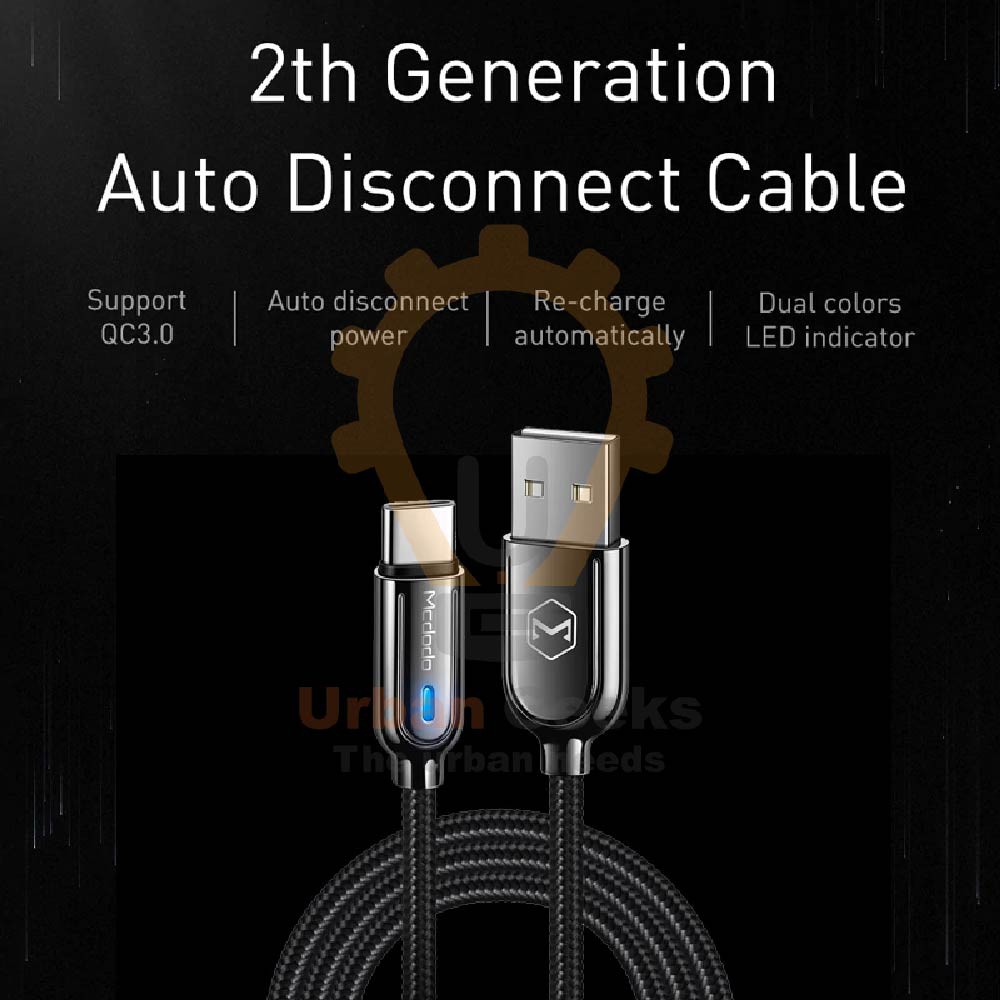 Mcdodo Auto Disconnect Type C Data Cable 2th Gen Smart Series CA-6190