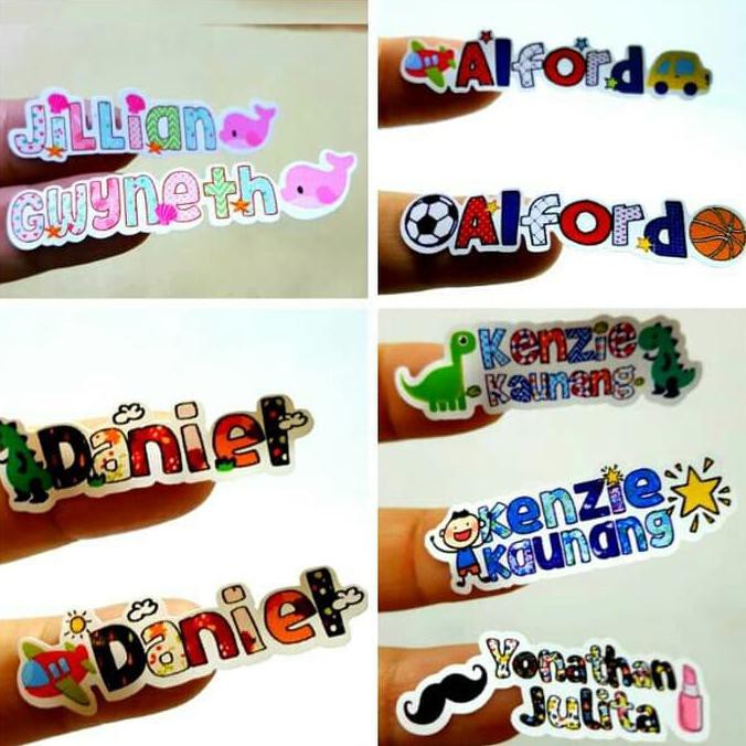 

[[BISA COD]] Cutting sticker Label Nama waterproof Pattern SPECIAL Kode 400