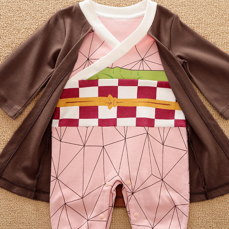 Jumper bayi perempuan MOTIF NEZUKO anime KIMETSU NO YAIBA jumper IMPORT baju bayi 0-2 tahun jumper bayi perempuan