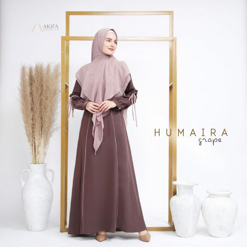 (READY BY CHAT)GAMIS HUMAIRA BY AKIFA/GAMIS POLOS/GAMIS LEBARAN MURAH/GAMIS WANITA/BEST SELLER/COD