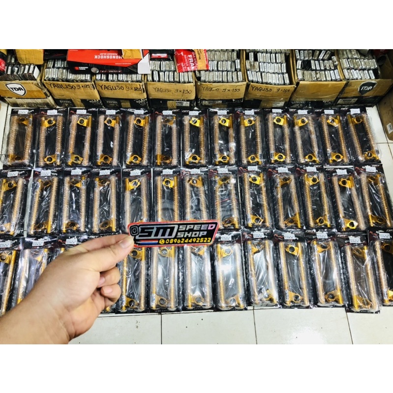Stang Jepit QTT Satria Fu as 26 mm 15 Derajat gold