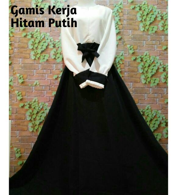 Gamis Hitam Putih Pns Shopee Indonesia