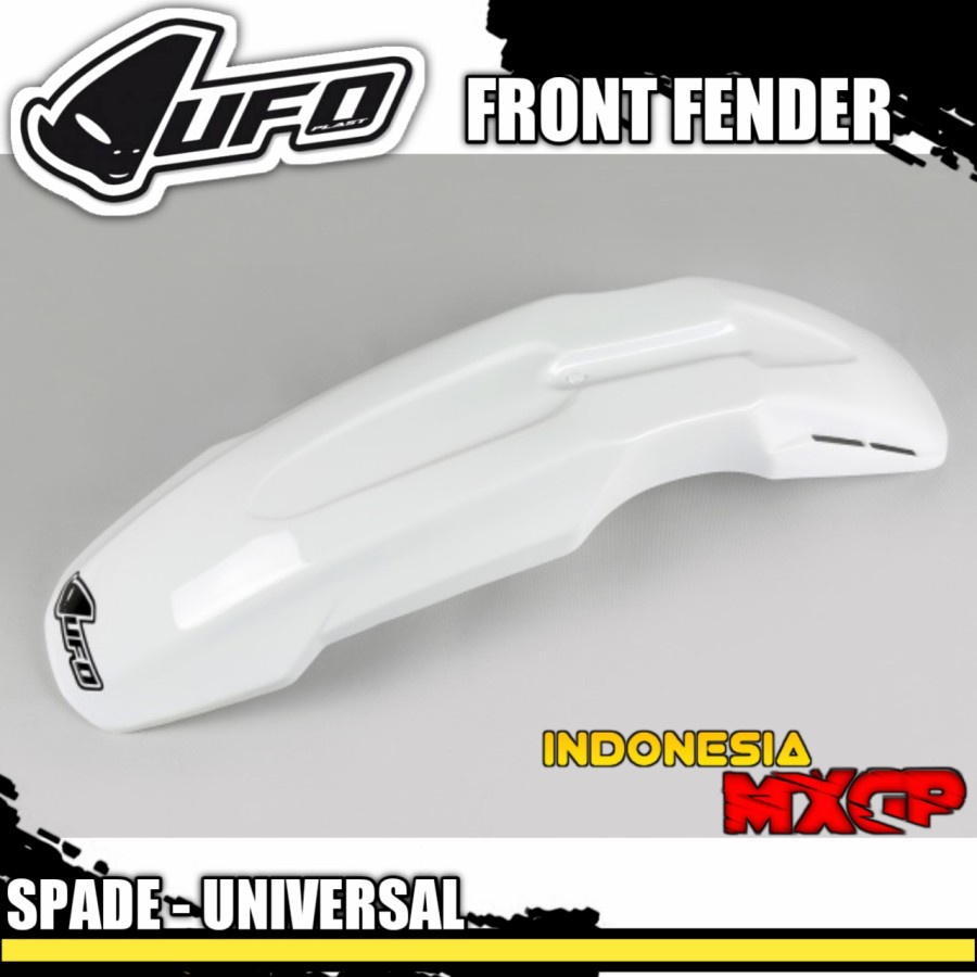UFO SPADE UNIVERSAL FRONT FENDER COVER - SPAKBOR DEPAN SET ADVENTURE TRAIL - SUMO SUPERMOTO - MOTOCR