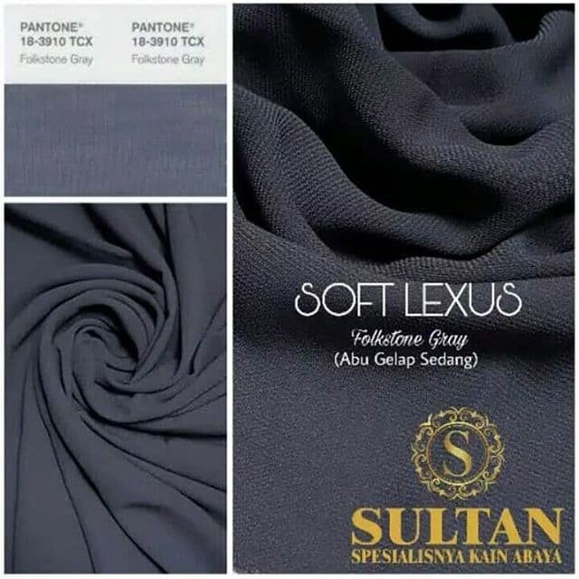 TERBARU     Soft Lexus Polos Wrna Folkstone Grey Kain Abaya Sultan Kualitas Ekspor