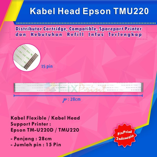 Kabel Head Epson TM-U220D TMU220, Cable Flexible TMU220 tmu-220