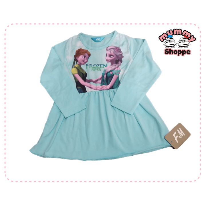 Setelan rok baju muslim anak Lycra Frozen