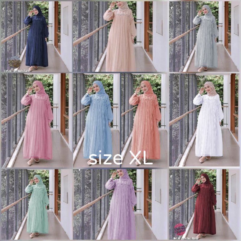 Gamis princess couple family pesta ibu dan anak brokat tutu tile muslim wanita Cinderella