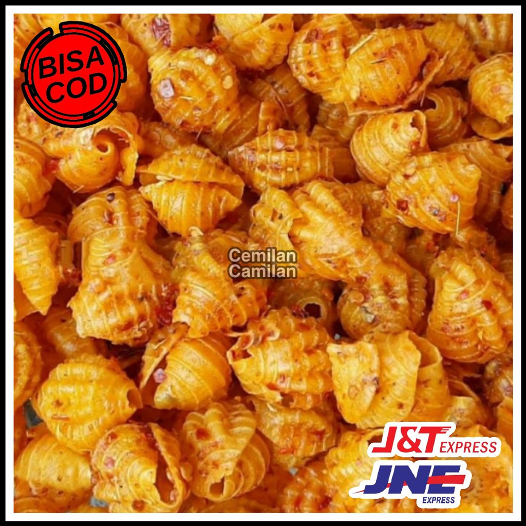 

TERLARIS Snack kiloan MAKARONI KEONG KERANG EXTRA PEDAS 125 gram | MAKANAN RINGAN CEMILAN JAJANAN