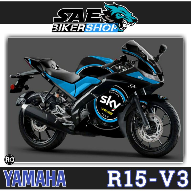 DECAL STICKER FULLBODY R15 V3 SKY VR46 MOTOGP
