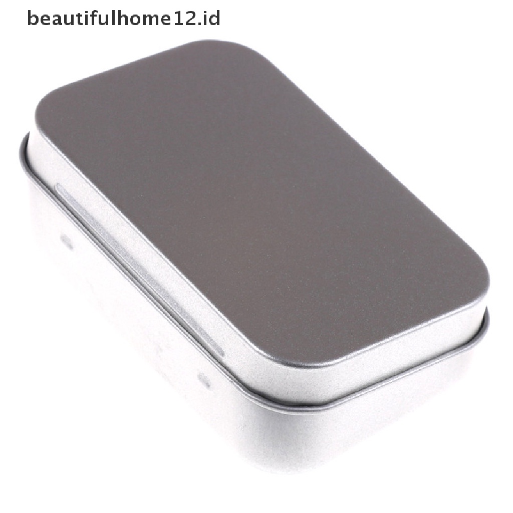 【beautifulhome12.id】 95*60*20mm Metal Tin Flip Storage Box Case Organizer For Coin Candy Keys .