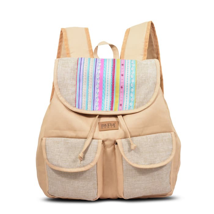 Tas Ransel Wanita Maika Pogun / Tas Sekolah Terlaris  Maika Backpack - Hitam