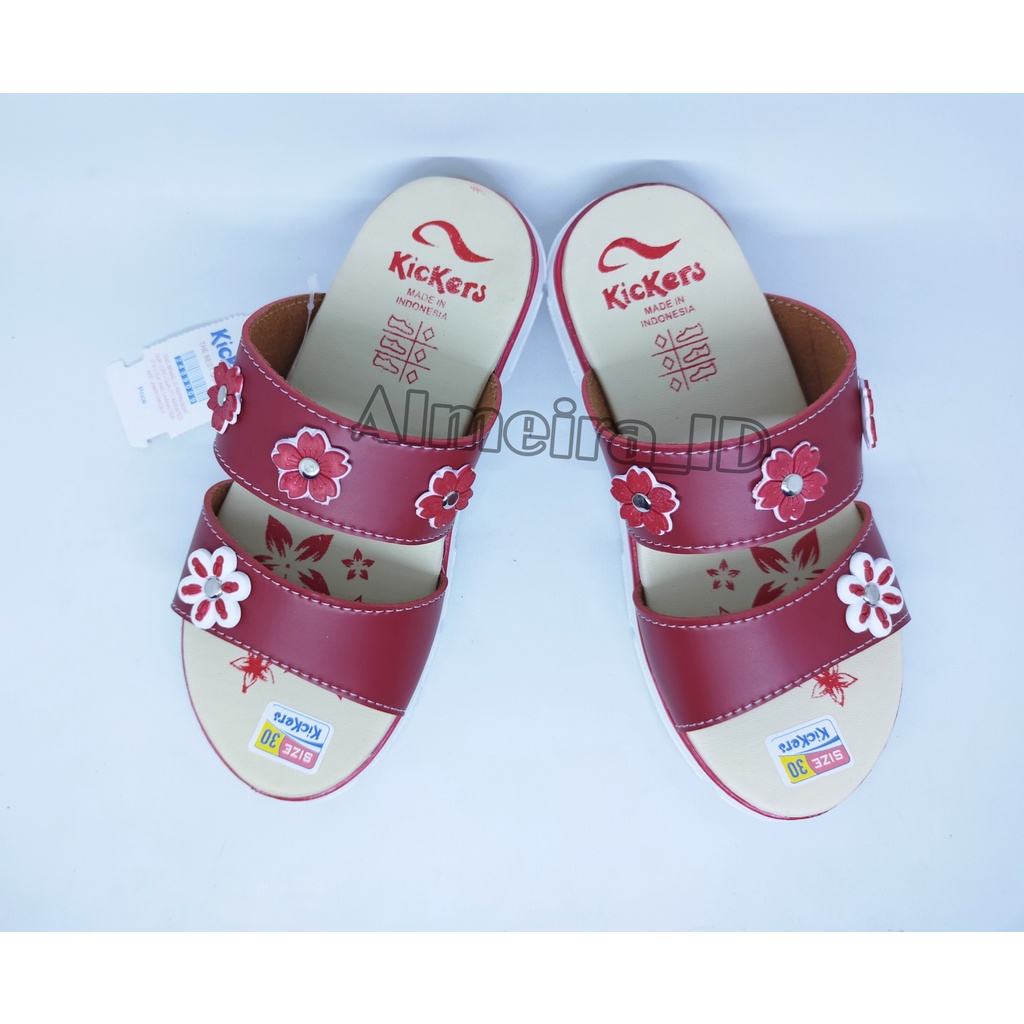 Sandal Anak Perempuan Selop Elastis Kickers Cantik | Sandal Anak Branded | Sandal Import Anak