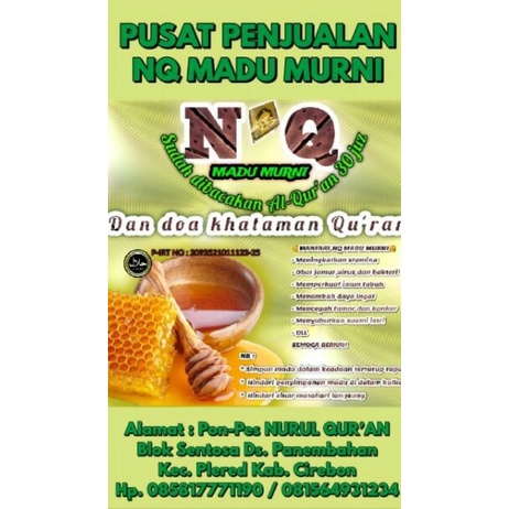 

Madu Murni + dibacain Al-Quran