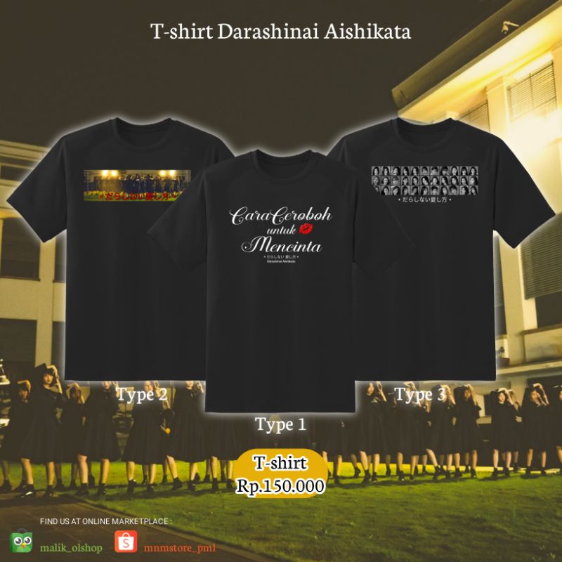 T-shirt JKT48 Special Edition Darashinai Aishikata