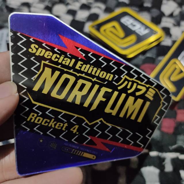 JK Emblem knalpot Norifumi rocket 4 bahan almunium