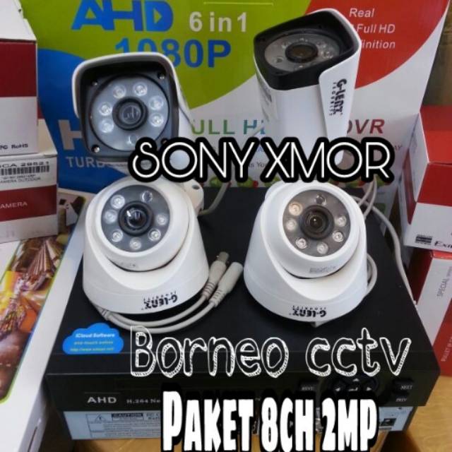 PAKET CCTV 8CH GLENS IC SONY EXMOR 2MP FULL HD 1080P KUALITAS BAGUS