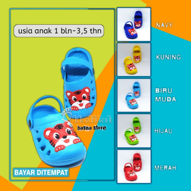 DX-008E sepatu anak baim motif kucing Tiger ori Dulux size 21-26  Balita