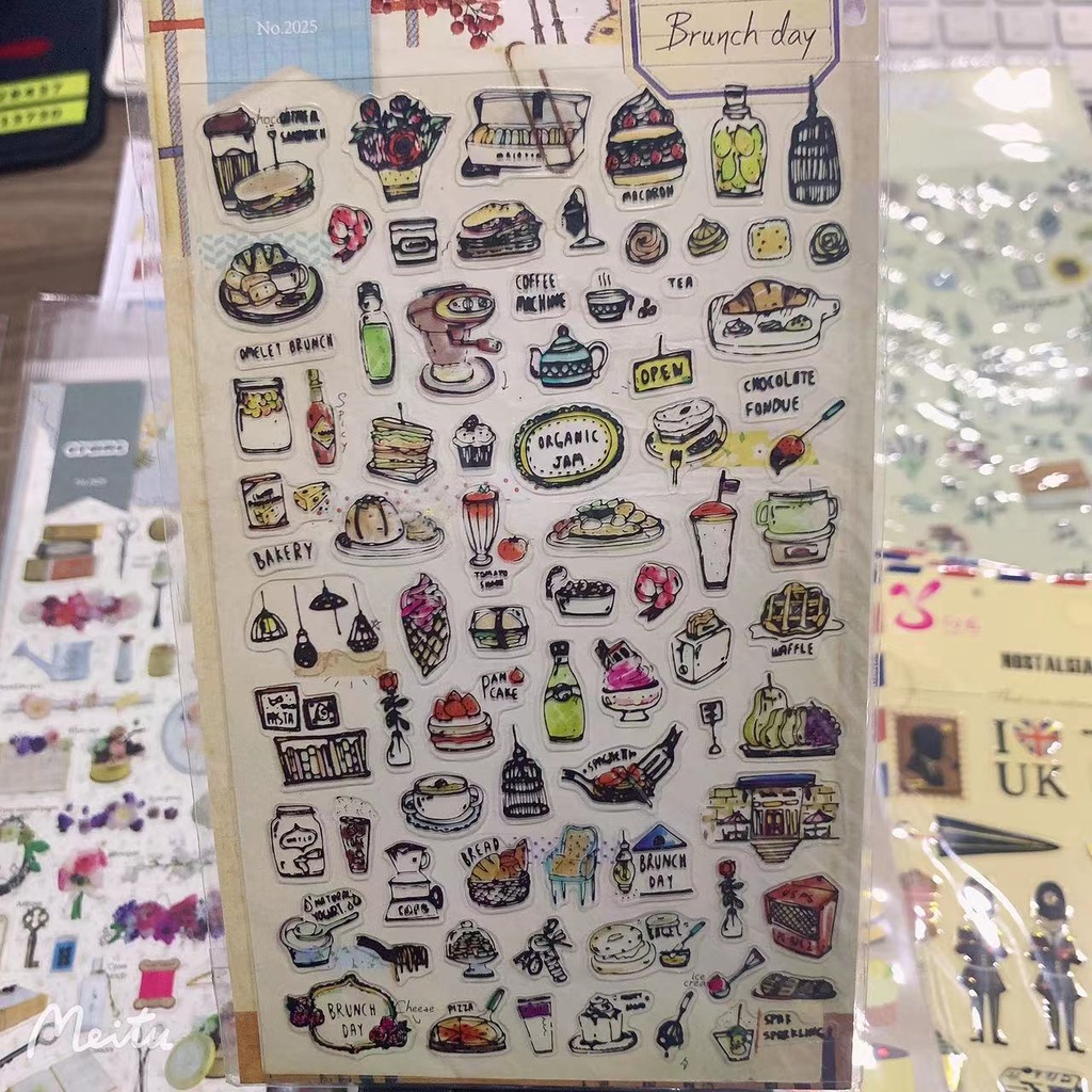 Sticker Notebook Diary Paper Seal | Nostalgic stickerS Collections