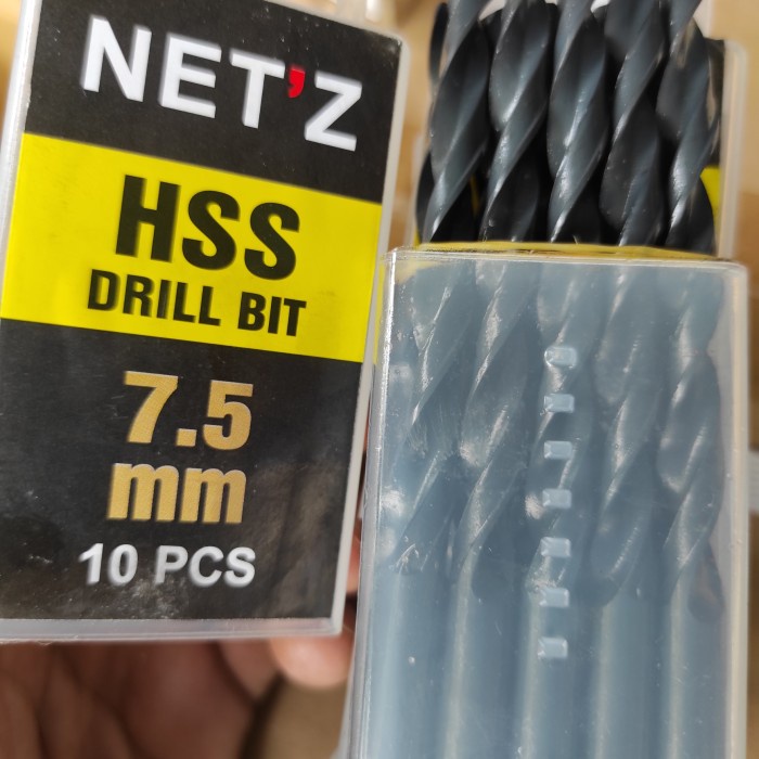 Mata Bor Besi Hitam 7,5 mm Netz HSS