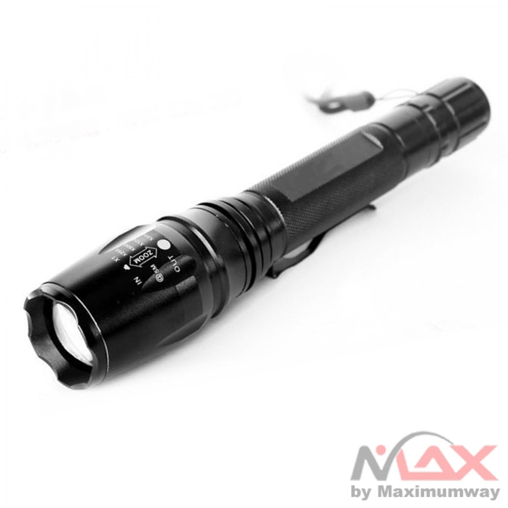 TaffLED Senter LED Flashlight Cree XM-L T6 3800 Lumens - E27 Warna Hitam