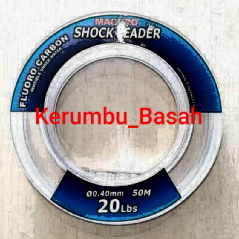 Maguro SHOCK LEADER (100% Fluorocarbon) 20, 25, 40, 50, 60, 100Lb.