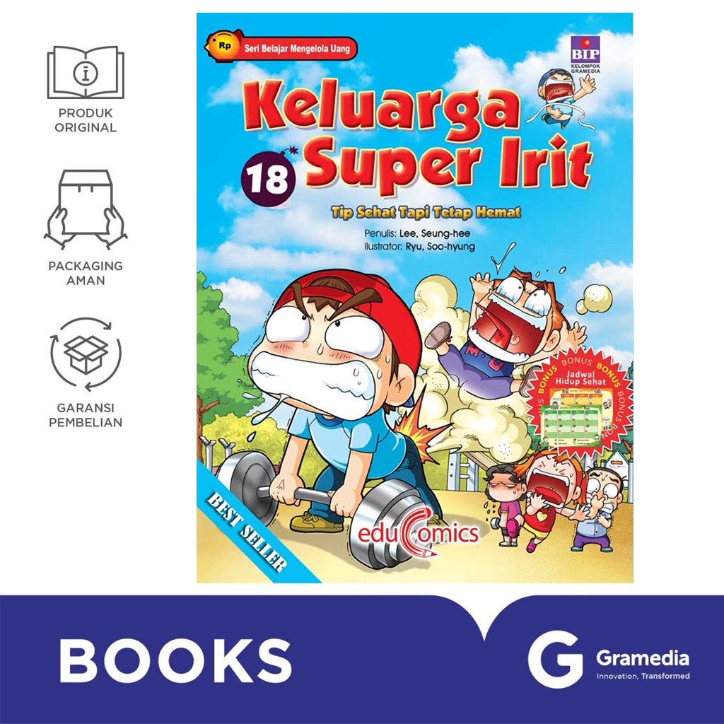 Gramedia Bali - Seri Keluarga Super Irit 18 : Tip Sehat Tapi Tetap Hemat