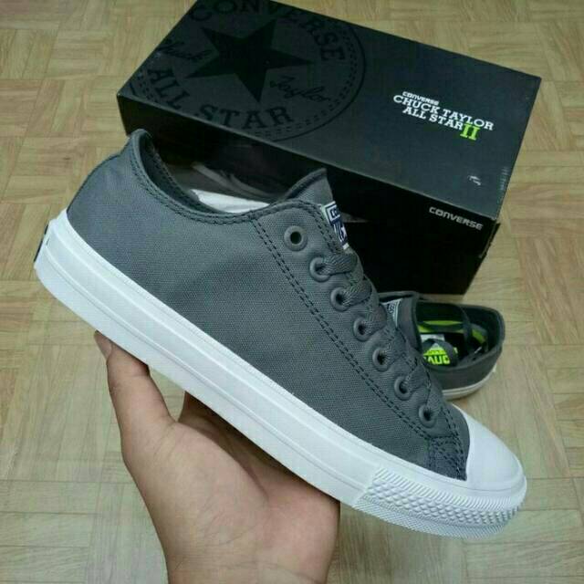 Sepatu Converse CT Grade Original BNIB VIETNAM IMPORT PREMIUM Grey Abu Kets Pria Wanita Best Seller