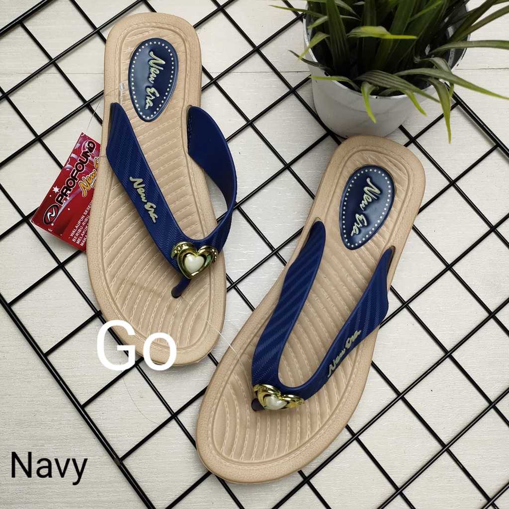 BB  NEW ERA LB E15082 Sandal Jepit Wanita