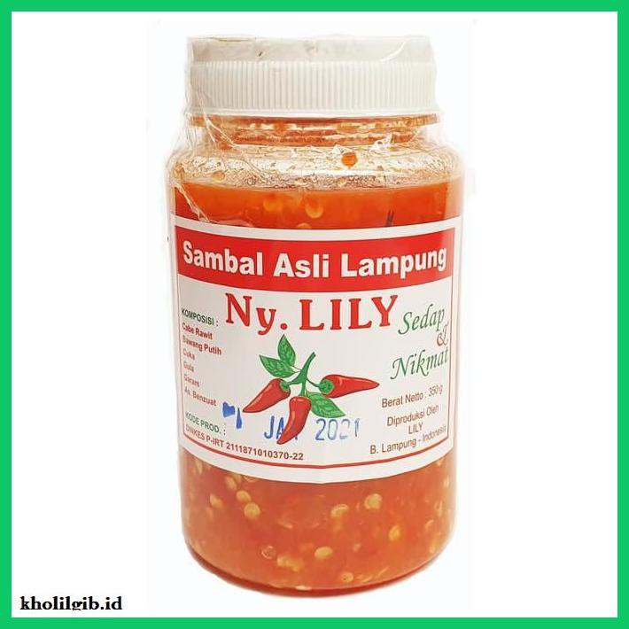 

Aneka-Sambal- Sambal Asli Lampung Ny. Lily - 350 Gr -Pedeeeeeezzzzzzz.