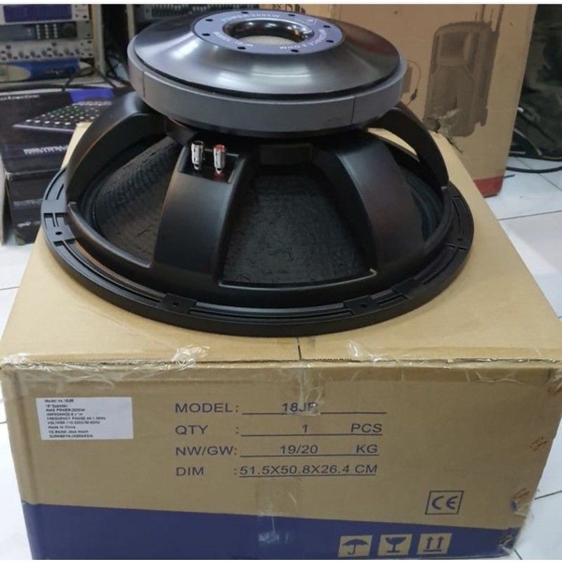Speaker Component Soundqueen 18JR Original 18 JR 18 inch voice coil 5 inch kertas couting terbaik